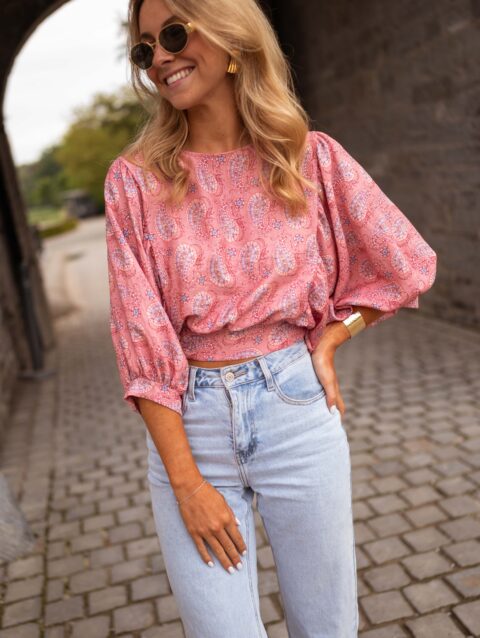 Blouse Karlou - rose ? motifs